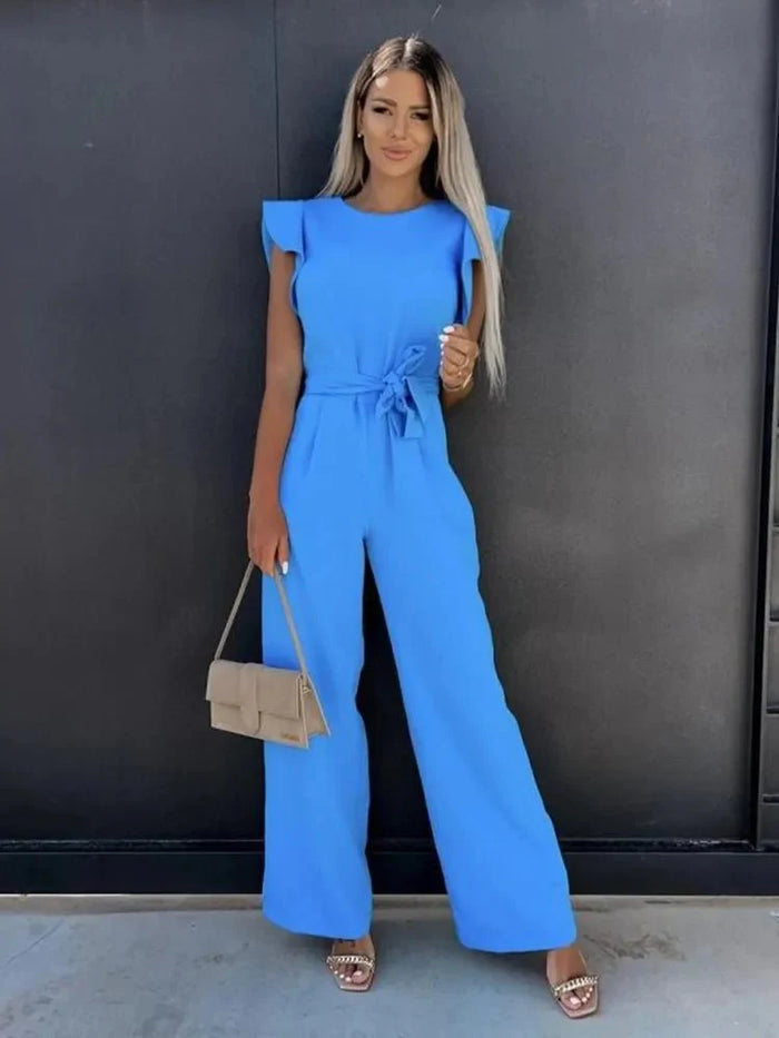 Adalyn | Women's Belted Zip-Front Jumpsuit for Everyday Wear