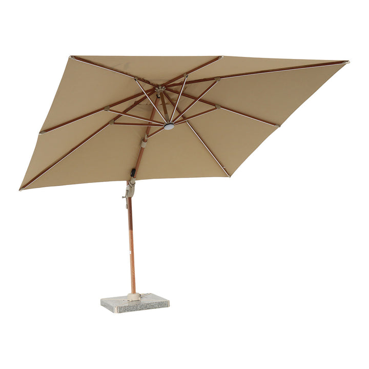 Gerroa | Luxury 3 x 3 Cantilever Garden Parasol, 360° Rotation & Granite Base, Premium Outdoor Shade for Patio & Garden - image 3