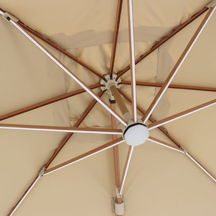 Gerroa | Luxury 3 x 3 Cantilever Garden Parasol, 360° Rotation & Granite Base, Premium Outdoor Shade for Patio & Garden - image 4