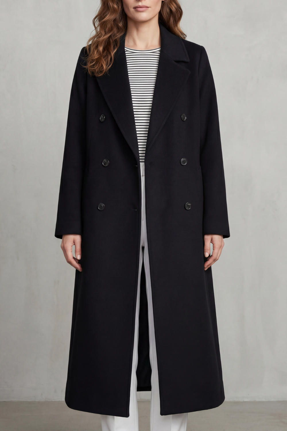 Loretta | Women's Double-breasted design blend coat