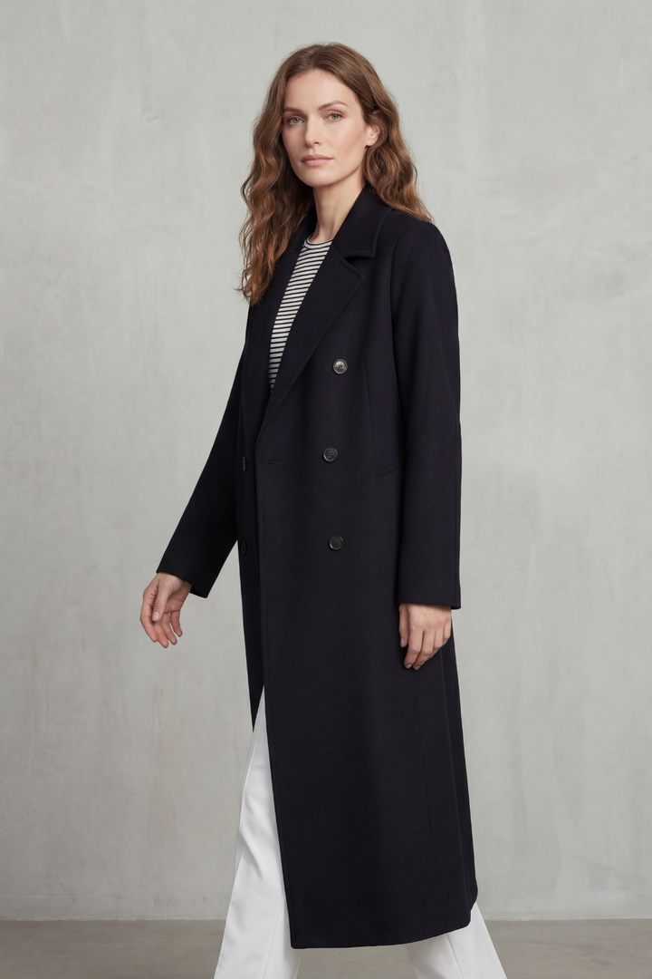 Loretta | Women's Double-breasted design blend coat