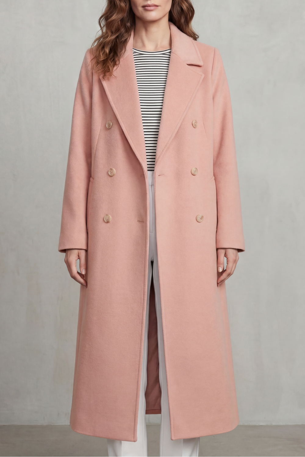 Loretta | Women's Double-breasted design blend coat