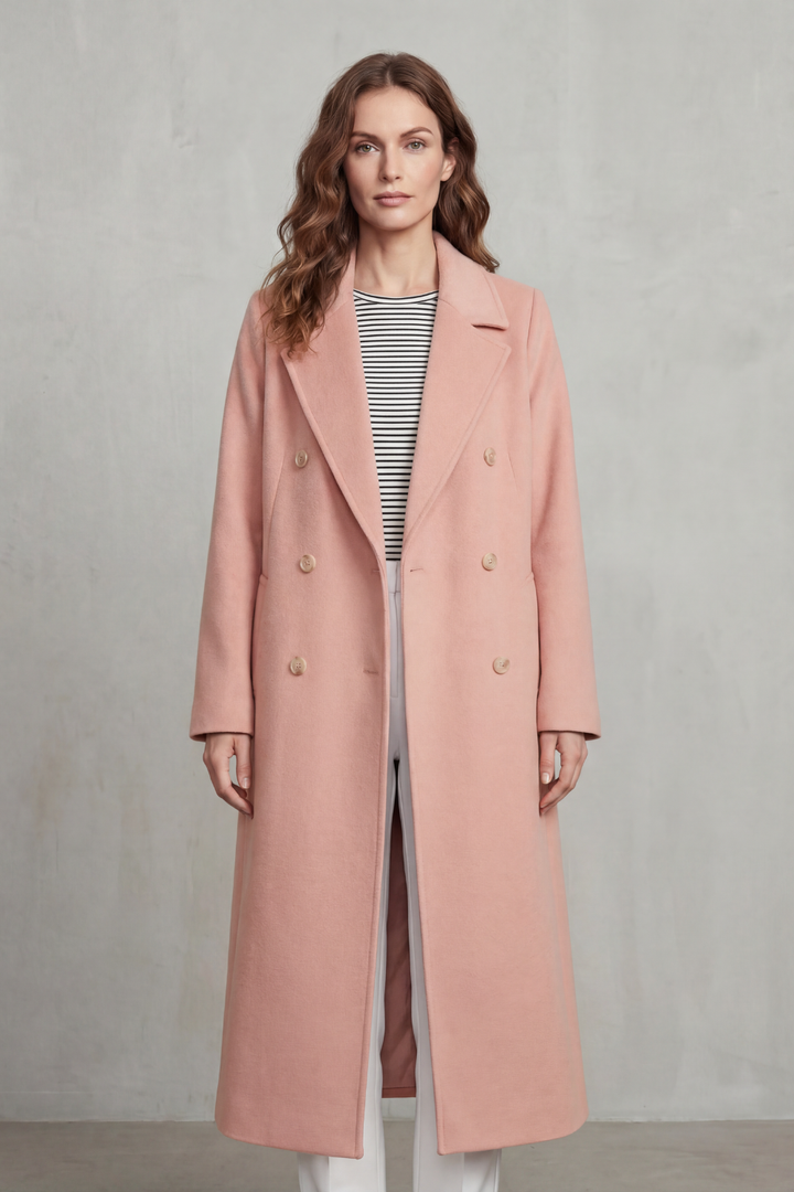 Loretta | Women's Double-breasted design blend coat