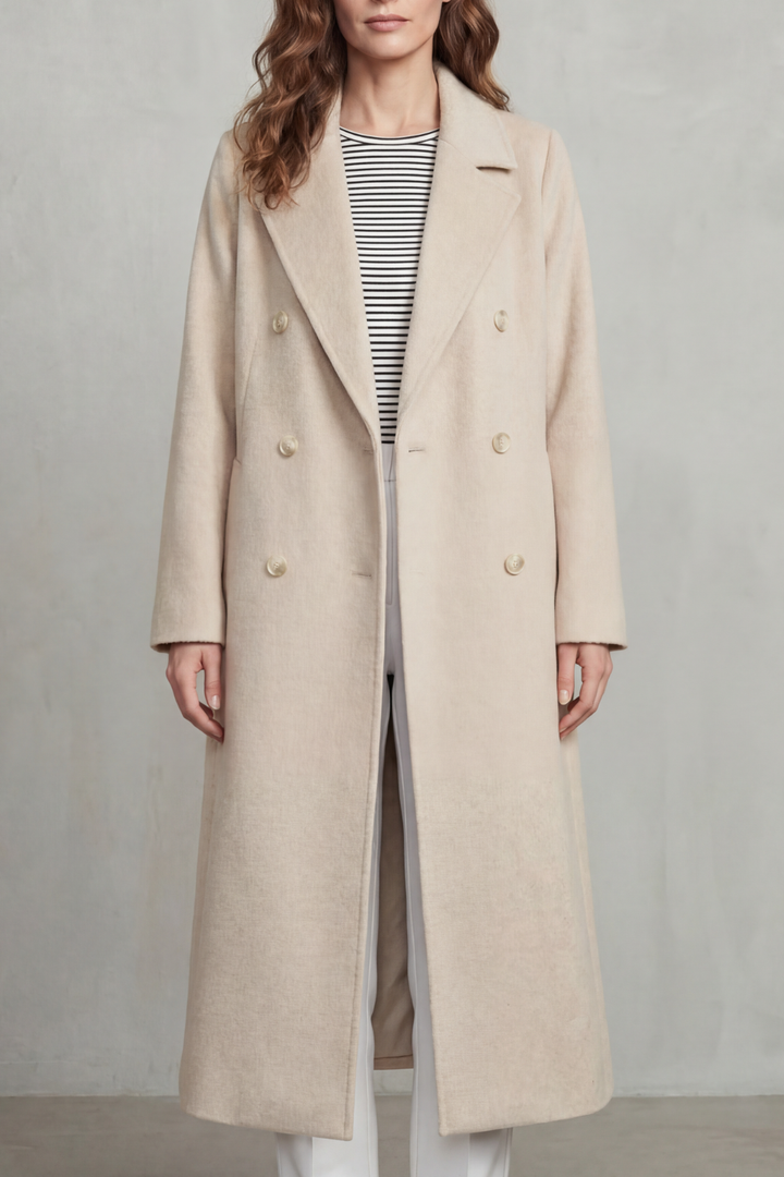 Loretta | Women's Double-breasted design blend coat
