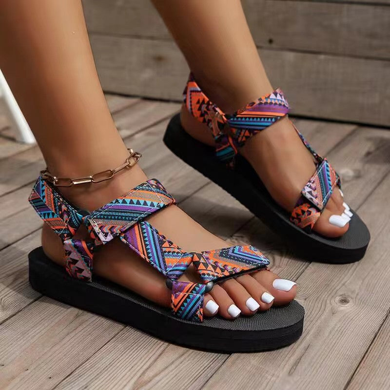 Dorcas | Women's Colourful Strap Flat Sandals with Lightweight - image 2
