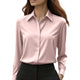 Blanchefleur | Women's Collared Blouse with Long Sleeves and Button Front - image 5