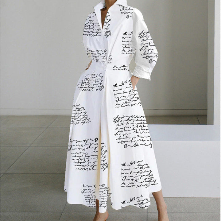 Alora | Women's Elegant Front Wrap Collared Maxi Dress