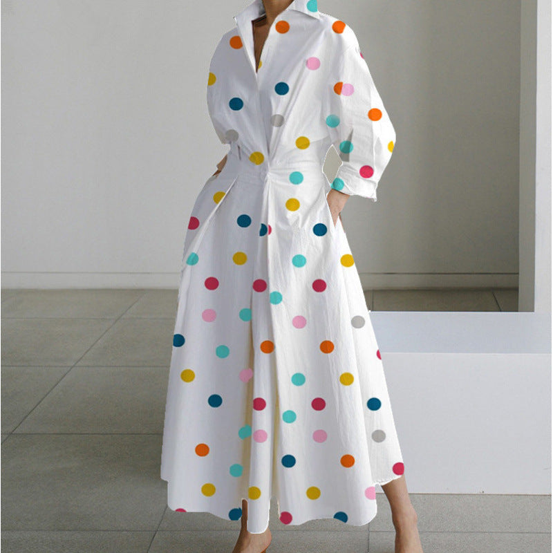 Alora | Women's Elegant Front Wrap Collared Maxi Dress