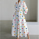 Alora | Women's Elegant Front Wrap Collared Maxi Dress