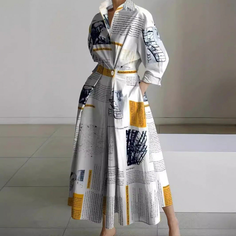 Alora | Women's Elegant Front Wrap Collared Maxi Dress