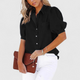 Sibylla | Women's Relaxing Blouse with Puff Sleeves