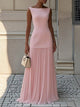 Adalina | Women's Pleated Sleeveless Dress with Boat Neck - image 4