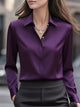 Blanchefleur | Women's Collared Blouse with Long Sleeves and Button Front - image 10