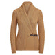 Fenella | Women's Retro Khaki Classic and Simple Jacquard Knitwear