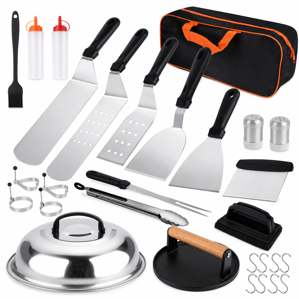 Ulladulla | 29-Piece BBQ Tool Set, Grill Accessories with Burger Press - image 1