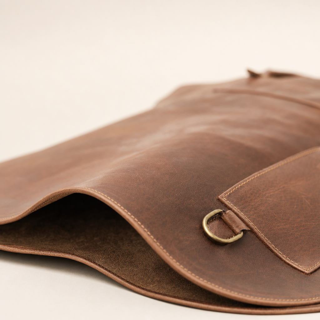 Wombarra | Waterproof PU Leather BBQ Apron, Adjustable Neck with Pocket - image 3