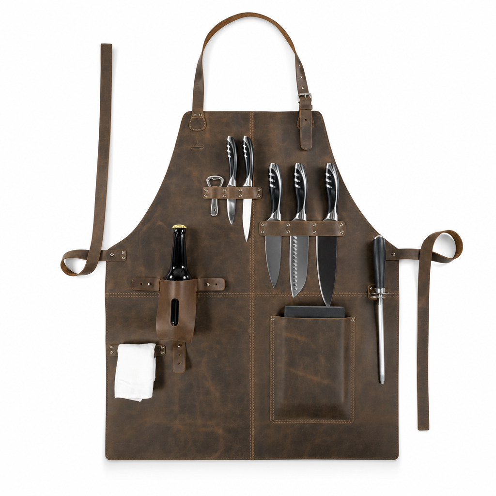 Towradgi | Waterproof PU Apron with Pocket, Sleeveless BBQ & Garden Apron - image 1