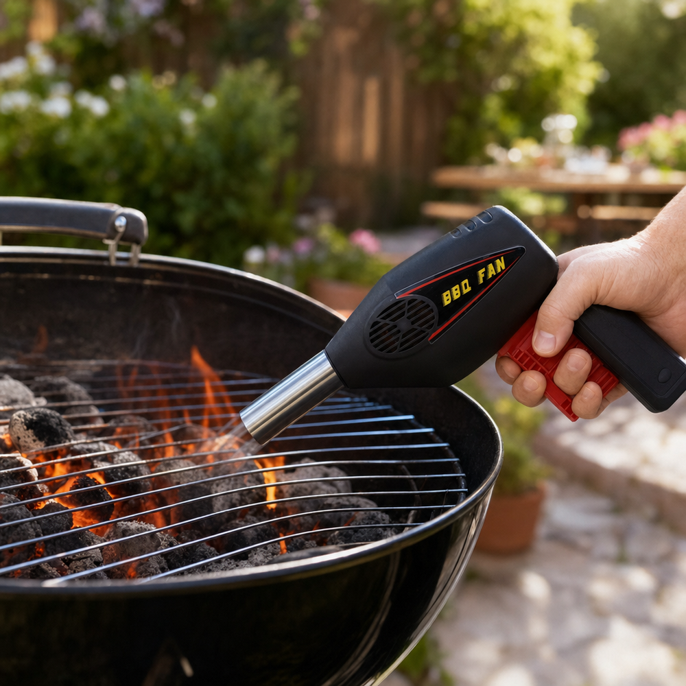 Woonona | Portable BBQ Air Blower, Handheld Fan for Charcoal & Campfires - image 2
