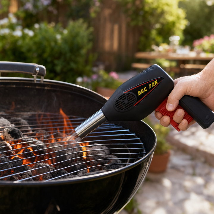 Woonona | Portable BBQ Air Blower, Handheld Fan for Charcoal & Campfires - image 2