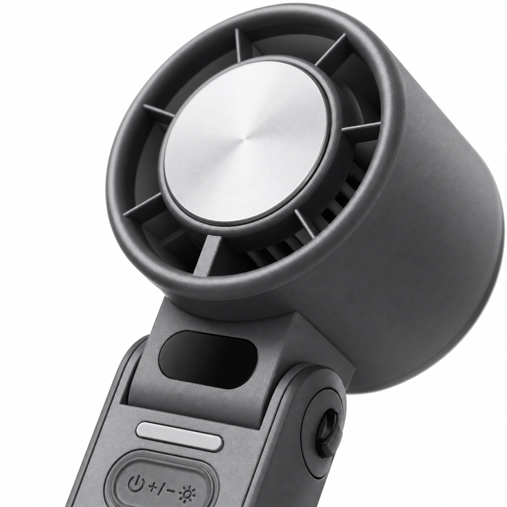 Coogee | Rechargeable Handheld Fan 3600mAh, Foldable Mini Turbo Fan - image 2