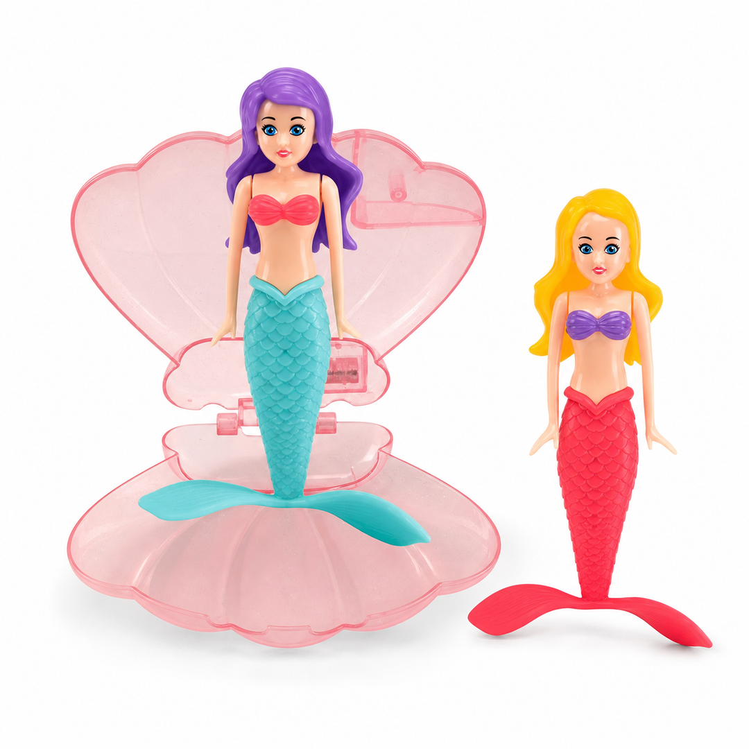 Stanwell | Mermaid Pool Toy with Shell & Treasure, Rising Bath Toy - image 1