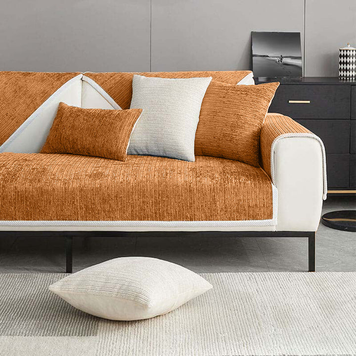 Broulee | Waterproof Simple Chenille Anti-Scratch Couch Cover - image 11