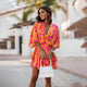 Tilda | Women's Floral V-Neck Mini Dress - image 1