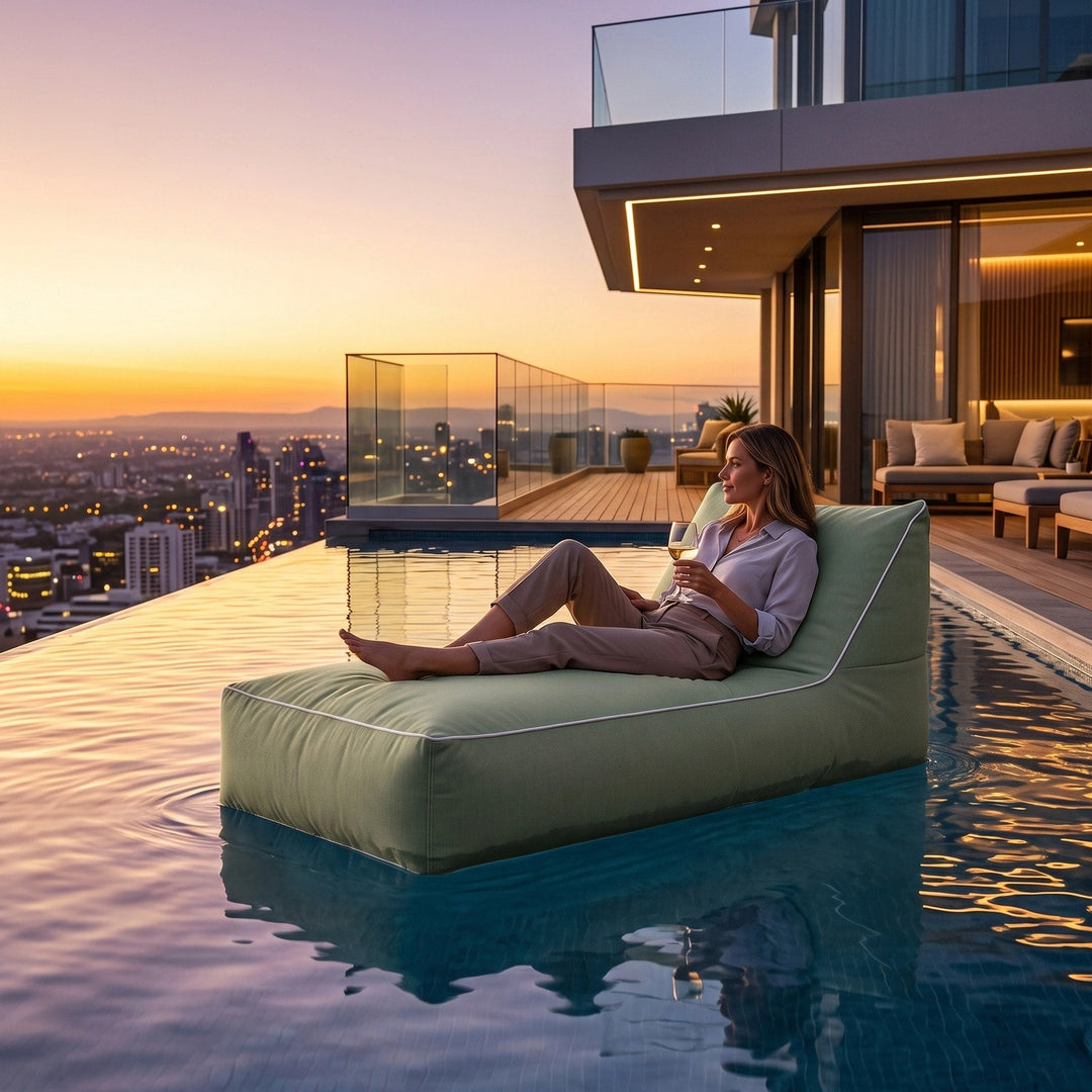 Wallaby | Outdoor Bean Bag Pool Float Cover, Water Resistant Lounge Cover - image 7