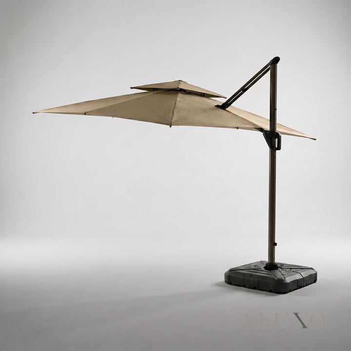 Byron | Outdoor Cantilever Parasol with 360° Rotation and Solar LED Lighting - image 7