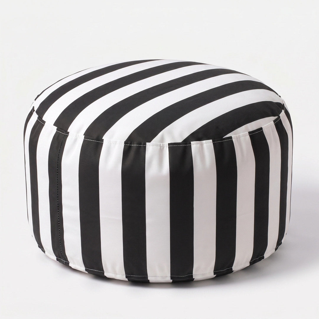 Dune | Outdoor Footrest Bean Bag Cover, Round Olefin Ottoman Cover - image 13