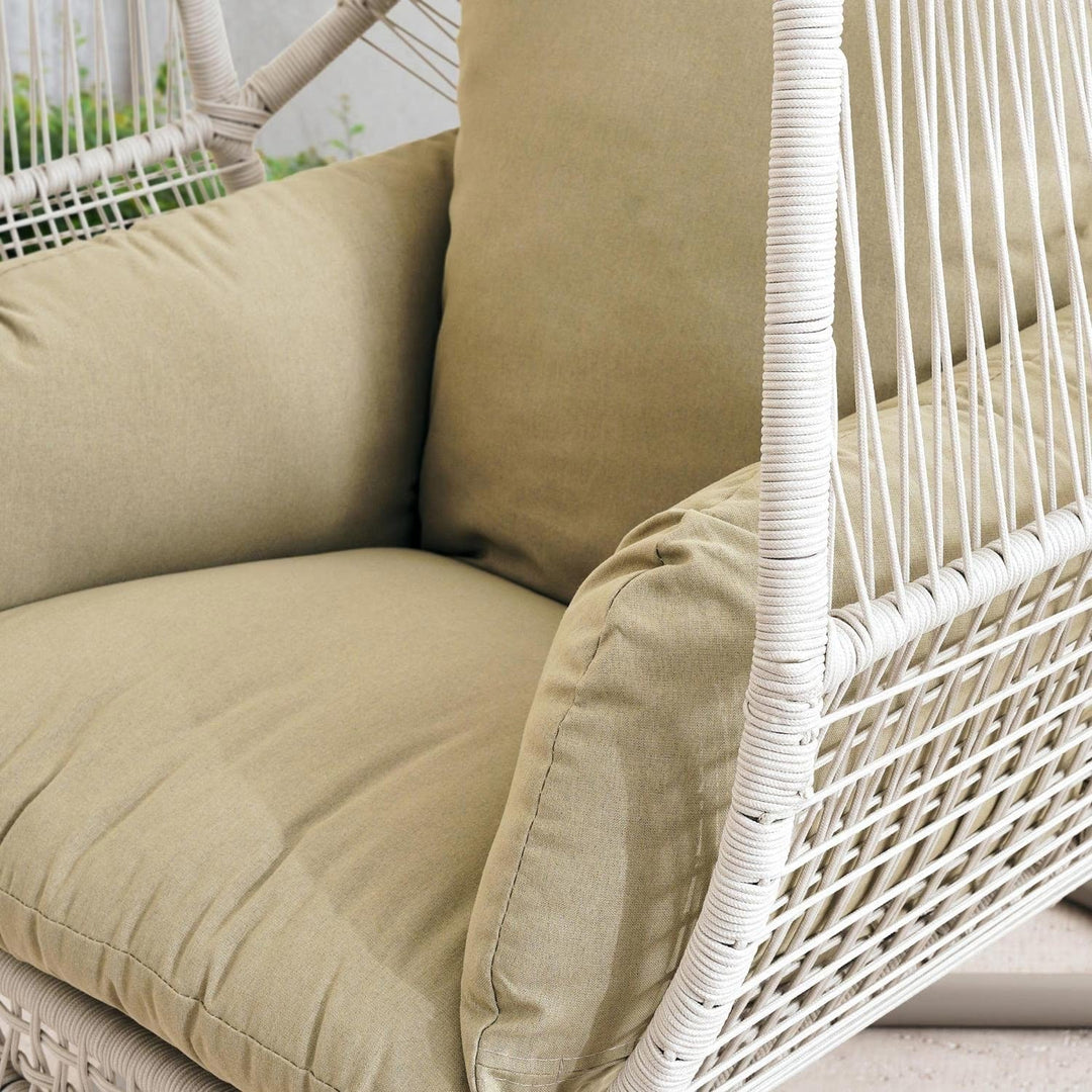 Bawley | Outdoor Hanging Egg Chair with Stand, Freestanding Garden Swing Chair - image 3