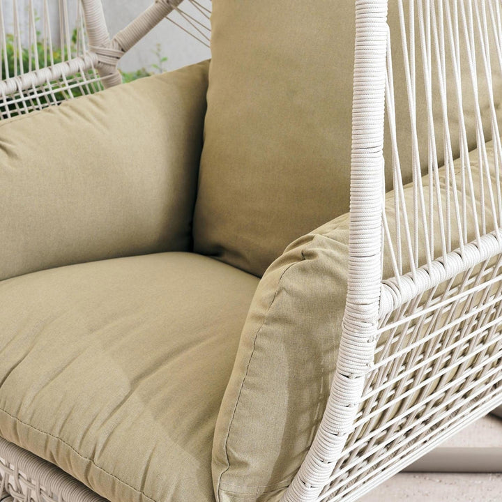 Bawley | Outdoor Hanging Egg Chair with Stand, Freestanding Garden Swing Chair - image 3