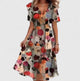 Mariette | Women's Floral Mini Dress with V-Neck and Flutter Sleeves - image 4