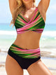 Melina | Women's High-Waisted Bikini Set with Plunge V-Neck - image 4