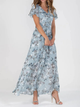 Penelope | Women's Floral Maxi Dress with V-Neck and Flutter Sleeves - image 4