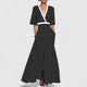 Adelina | Women's Tie-Waist Floral Maxi Dress with V-Neck and Three-Quarter Sleeves - image 3