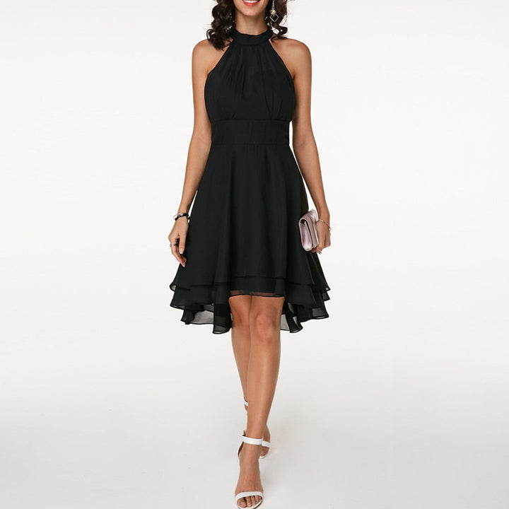Nicoletta | Women's Halter Neck Mini Dress - image 3