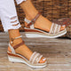 Maddalena | Women's Buckle Strap Wedge Sandals - image 1