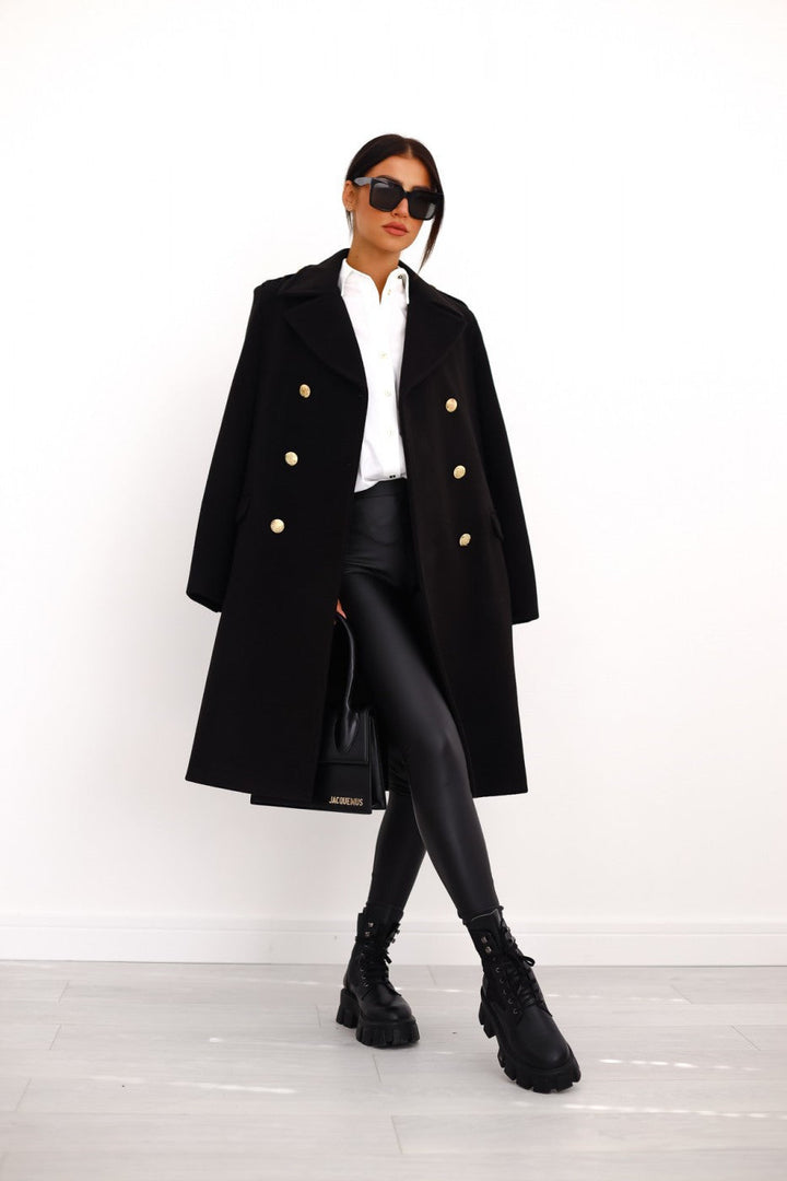 Wilhelmina | Women's Double-Breasted Long Coat