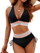 Veridiana | Women's Crossover High-Waisted Bikini Set with Tie Sides - image 1