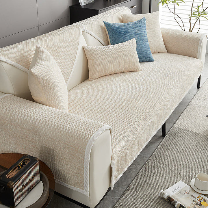 Broulee | Waterproof Simple Chenille Anti-Scratch Couch Cover - image 2