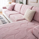Patonga | Leaf Jacquard Stretch Sectional Couch Cover - image 16