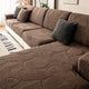 Patonga | Leaf Jacquard Stretch Sectional Couch Cover - image 13