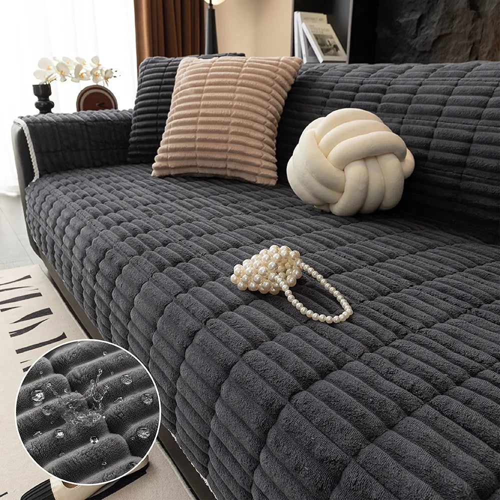 Durras | Waterproof One-Piece Quilted Flannel Couch Cover - image 24