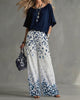 Ophelia | Women's Elevated Casual Blouse Leopard Print Pants Set