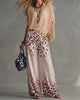 Ophelia | Women's Elevated Casual Blouse Leopard Print Pants Set