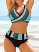Melina | Women's High-Waisted Bikini Set with Plunge V-Neck - image 1