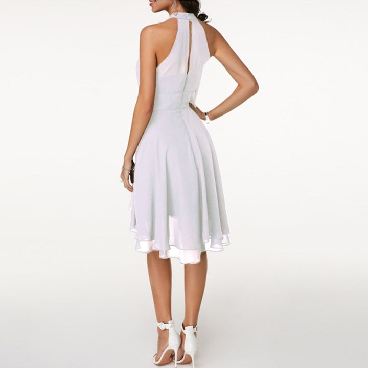 Nicoletta | Women's Halter Neck Mini Dress - image 2