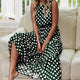 Annamaria | Women's Sleeveless Polka Dot Maxi Dress with Round Neck - image 4