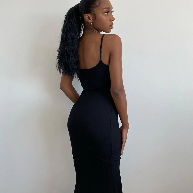 Orla bodycon maxi dress with scoop neck